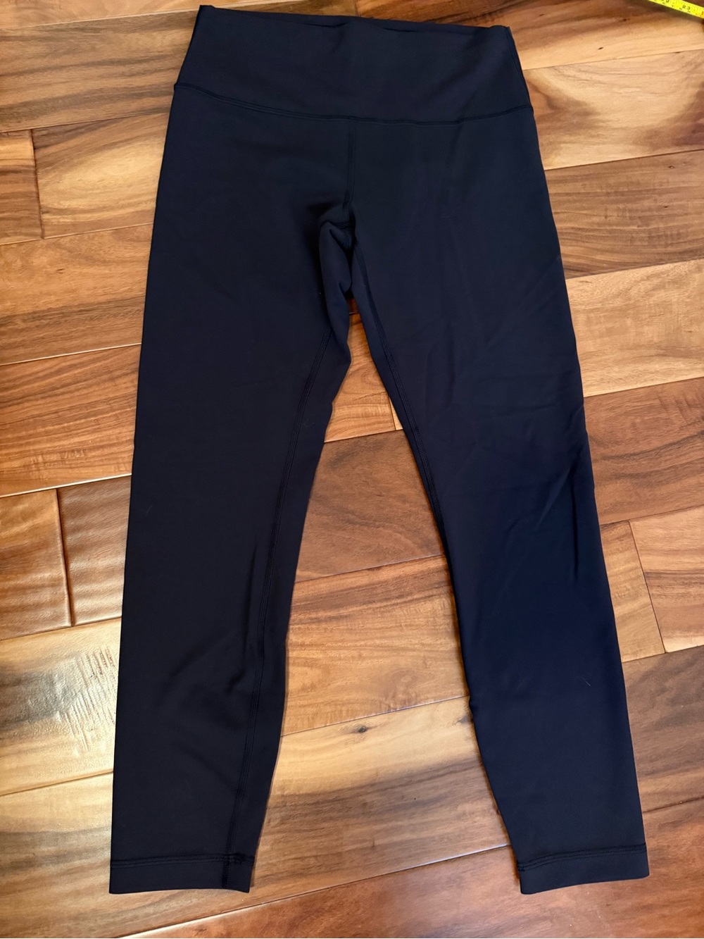 lululemon athletica Black High-Rise Leggings, WunderUnder 25” No pockets